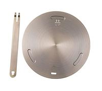 LIGIGWASH Diffusore di Calore Maniglia 20 Cm in Acciaio Inox e Lega di Alluminio, Adattatore per Piano Cottura a Induzione e Fornello a Gas, Piastra Riscaldante per Cottura Uniforme