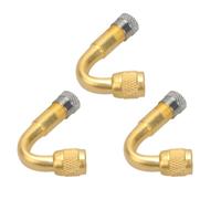 LIGIGWASH Estensione Valvola Pneumatici in Rame Oro 3pezzi per Auto e RV, Prolungatore Valvola per Gonfiaggio Pneumatici Funzione Multiuso e Aumento Durata della Vite Originale