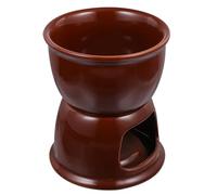 LIGIGWASH Fonduta per Cioccolato e Formaggio con Bruciatore Candela Pentola Multifunzionale per Dessert Uso e Party