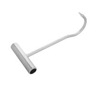 LIGIGWASH Gancio Sollevatore Tombini in Ferro Zincato Robusto e Ergonomico per Apertura e Spostamento Coperchi Uncino Multiuso per Fognature Serrande e Sollevamento Pesante Attrezzo