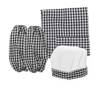 LIGIGWASH Grembiule e Cappello Chef per Costume con Resistente e Leggero per Pittura e Giochi Ruolo Creativi