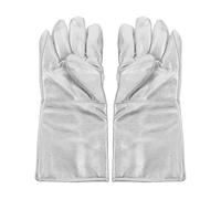 LIGIGWASH Guanti Ignifughi Resistenti al Calore in Foglio di Alluminio Guanti Metallici Termici per Saldatura e Cucina Set 2 Pezzi per Protezione Industriale e Uso Forno