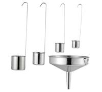 LIGIGWASH Imbuto in Acciaio con Mestoli e Cucchiaio Dosatore per Vino Olio e Salse Multifunzione per Cucina Manico lungo Ergonomico Resistente e Facile da Usare