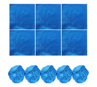 LIGIGWASH Involucri di Cioccolato in Alluminio 15X15 CM Texture Arancia Confezione da 100 Pezzi Carta da Regalo per Caramelle e Dolci Fatti in Casa Protezione Alimentare per Feste e