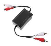 LIGIGWASH Isolatore Rumore Audio Auto Filtro Ground Loop per Amplificatore e Stereo Soppressore per Qualità Suono e Facile Installazione Accessorio Audio Auto