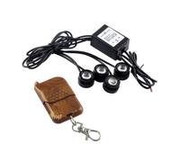 LIGIGWASH Kit 4 in 1 Luci LED Eagle Eye per Auto Dc 12v Bianco Funzione Stroboscopica e Luce Diurna, Super Luminoso in Alluminio per Sicurezza Stradale e Freno Posteriore
