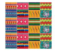 LIGIGWASH Maniche Termoretraibili per Uova di Pasqua 100 Pezzi, Pellicola Decorativa Motivo Pysanky, Adatta per Uova da 4,6-4,8 Cm, per Decorazioni Festive e Lavoretti Pasquali in