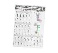LIGIGWASH Mappa Chitarra Clarinetto per Principianti Guida Dita Chord Chart Pratica Strumento Educativo Musicale per Apprendimento Efficiente