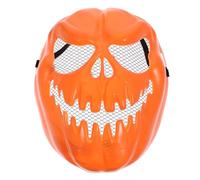 LIGIGWASH Maschera e Design Spessore in Plastica Pp di Zucca Arancione per Halloween Fori gli Occhi per Masquerade Party e Feste a Tema