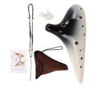 LIGIGWASH Ocarina in Ceramica C per Principianti e Musicisti Strumento Musicale Resistente con Suono Stabile e Gamma Tonale Ricca Adatto Varie Tecniche e Generi Musicali