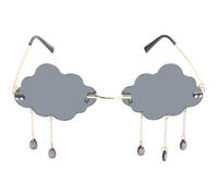 LIGIGWASH Occhiali da Sole Donna senza Montatura Forma di Nuvola con Goccia d Acqua Leggeri e Resistenti per Spiaggia e Festa Design Confortevole con Naselli Morbidi e Struttura Durevole