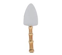 LIGIGWASH Paletta per Torta Multifunzione con in Bamboo Antiscivolo Spatola da Taglio e Trasferimento in Acciaio Inossidabile per Pizza Bistecca e Buffet