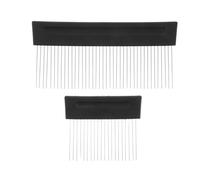 LIGIGWASH Pettine Artistico per Texture in Acciaio Inossidabile, Set da 2 Pezzi, Presa Ergonomica, per Creazione di Effetti su Pareti e Progetti di Pittura per DIY