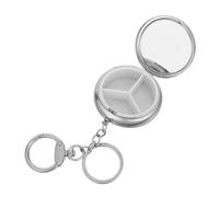 LIGIGWASH Portachiavi Portatile Organizer per Farmaci, Contenitore Piccolo per Pillole da Viaggio e Campeggio, Accesso Rapido una Mano, Design Leggero e Resistente