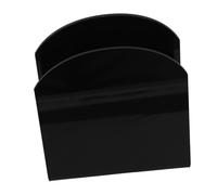LIGIGWASH Portatovaglioli da Tavolo Acrilico Nero Organizer da Banco Stabile per Carta Supporto per Serviette per Bar Ristorante e da Pranzo