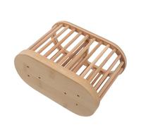 LIGIGWASH Portautensili in Bambù con Scolapiatti Integrato Organizer da Banco per Utensili da Cucina Supporto Robusto e Facile da Pulire per Pennelli da Trucco e Posate Design Ecologico