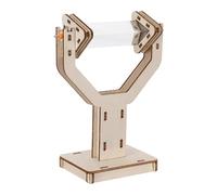 LIGIGWASH Prisma Triangolare in Vetro Ottico con Supporto per Esperimenti di Fisica, Kit di Rifrazione e Riflessione della Luce, Strumento Scientifico per Apprendimento Ottico e Didattica