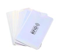 LIGIGWASH Protezione Rfid per Tessera e Carta Banca, 10 Pezzi | Viaggio e Lavoro, Riutilizzabile e Sottile, PET e Foglio di Alluminio, Anti-smagnetizzazione