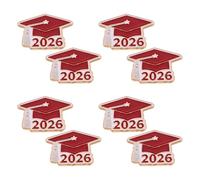 LIGIGWASH Set 8 Spille da Bavero Cappello di Laurea 2026 in Metallo Resistente, Souvenir Commemorativo per Festa di Laurea, Accessori per Studenti, Insegnanti e Compagni di Classe