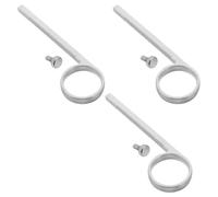 LIGIGWASH Set da 3 Anelli per Valvola Tromba in Metallo Argento con Viti, Precisione nella Lavorazione, Compatibili per Pratica e Bande Scolastiche