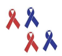 LIGIGWASH Spilla Nastro Rosso in Lega Set da 4 Pezzi Accessori Creativi per la Giornata Mondiale Contro l'Aids Simbolo di Consapevolezza e Sostegno Decorazione per Abbigliamento Borse