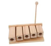LIGIGWASH Strumento Percussione in Legno con Mazzuolo Toni Pentatonici per Blocco Ritmico Ergonomico per Educazione Musicale e Sviluppo Sociale