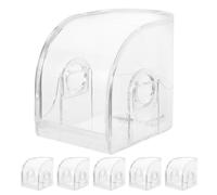 LIGIGWASH Supporto per Orologio Trasparente da 6 Pezzi: Supporto per Orologio Singolo in Acrilico - Scatole di Presentazione per Braccialetti - Custodia Protettiva per Braccialetti per Riporre