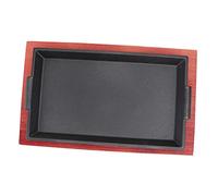 LIGIGWASH Teglia Barbecue Antiaderente Ghisa per Uniforme Piastra Teppanyaki per Carne e Verdure Compatibile con Induzione Forno e