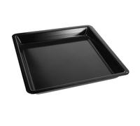 LIGIGWASH Teglia da Forno Acciaio Al Carbonio con Finitura Smaltata Nera Resistente Antiaderente per Cucine Professionali e Ristoranti per Pizza Dolci e Alta Capacità Cottura