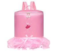 LIGIGWASH Zaino per Bambine e Ragazze Borsa per Balletto e Classica Chiusura Regolabile, Interno Spazioso, in Nylon Leggero per Lezione di Attività all'Aperto