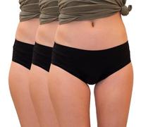 LIGNE V, Set di 3 slip mestruali invisibili senza cuciture, protezioni lavabili ed ecologiche, per flusso leggero o abbondante, assorbenti e anti perdite, per adolescenti e donne, disponibili in