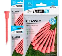 LIGNUM 50 tee da golf in microlegno, 72 mm, regolabili, in fibra di legno e adesivi naturali, 36 pezzi