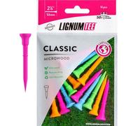 LIGNUM Perfetto per ibridi e ferri da golf, 50 pezzi più resistenti, in microlegno, 53 mm, in fibra di legno innovativa, tee corti da 2,125 pollici, tee da golf piccoli, tee da golf piccoli, tee da