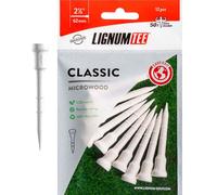 LIGNUM Perfetto per ibridi e ferri da golf, 50 pezzi più resistenti, in microlegno, 62 mm, in fibra di legno innovativa, tee corti da 6,3 cm, tee da golf piccoli, 16 pezzi