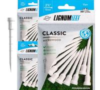 Lignum tè - tè Classico da Golf - Bianco, 72 mm - 12 Pezzi/bustina (Confezione da 3)