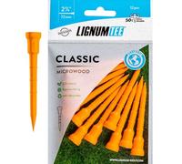 LIGNUM Tee da golf in microlegno 50 volte più resistenti 2 ¾ pollici - 72 mm / Tee da golf regolabile/Fibra di legno innovativa e adesivi naturali/Tee da golf, tee da golf 2 ¾, tee da golf, tee da