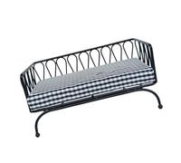 LIGSLN 1 12 Scala Piccolo Ferro Divano Sedia Con Cuscino In Tessuto Per Casa Modello Mobili Collezione Ferro Modello Casa Divano Casa Per Piattaforma In Miniatura