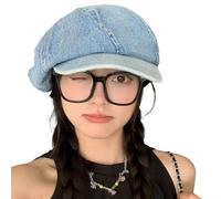 LIGSLN Berretto per donne e ragazze, cappello da pittore, cappello in jeans, berretto francese, cappello da esterno, copricapo alla moda, Lb, M