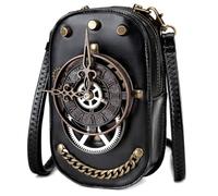 LIGSLN Borsa a tracolla in pelle punk per le donne piccole borse a tracolla costume borsa con tracolla regolabile per viaggi e uso quotidiano borsa dal design unico