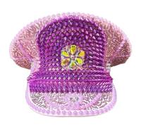 LIGSLN Cappello da marinaio con strass, accessorio alla moda per addio al nubilato e festival, addio al nubilato