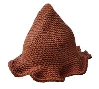 LIGSLN Cappello da strega da donna a tesa morbida all'uncinetto cappello da mago copricapo per Halloween cloche copricapo per feste per adulti puntelli per feste di Halloween da donna per feste di