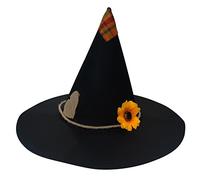 LIGSLN Cappello spaventapasseri strega festa in maschera cappelli adulti bambini mago magico Halloween spaventapasseri costume strega cappelli