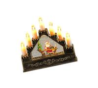 LIGSLN Carillon artigianale con palle di neve, decorazione natalizia, scena a cascata e melodie stagionali, ornamento da scrivania, in resina, con scene di vacanza dipinte a mano