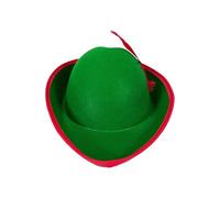 LIGSLN Copricapo medievale arciere rosso Plumed decorazione traspirante cappello di stoffa per gli appassionati di costume LARP Photoshoot Prop cappello per cosplayer