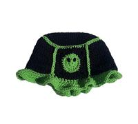 LIGSLN Elegante cappello da pescatore di Halloween novità a maglia secchio donna uomo inverno caldo cappello lavorato a maglia teschio per carnevale festa pesca unica unisex pesca uncinetto teschio