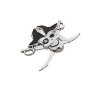 LIGSLN Emblemi dell'autoadesivo dell'automobile del metallo demoniaco di lunga durata resistente alle intemperie per la decorazione del motociclo automatico con i motivi dei pirati Adesivo del veicolo