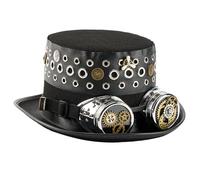 LIGSLN Occhiali scuri Cappello A Cilindro Con Occhiello Gear Industriale Età A Tema Cosplay Costume Accessori Unisex Halloween Accessori