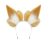 LIGSLN Set di cerchietti leggeri con orecchie di gatto, ideali per cosplay, convegni ed eventi a tema, coda di gatto finta