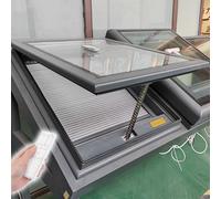 LIGUIEN Lucernario da Tetto con Telecomando, Lucernari Elettrici Intelligenti per Tetti, Finestra da Tetto con Uscita Personalizzata con Rete per Soffitta/Veranda(LxW 100x80cm/39.4x31.5in)