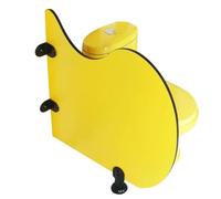 LIGUIEN Schermi per La Privacy degli Orinatoi, Pannello Divisorio per La Sanità Pubblica, Divisorio per Orinatoi, WC Schermo per Orinatoio per Spazi Pubblici/bagni/Hotel(Yellow)